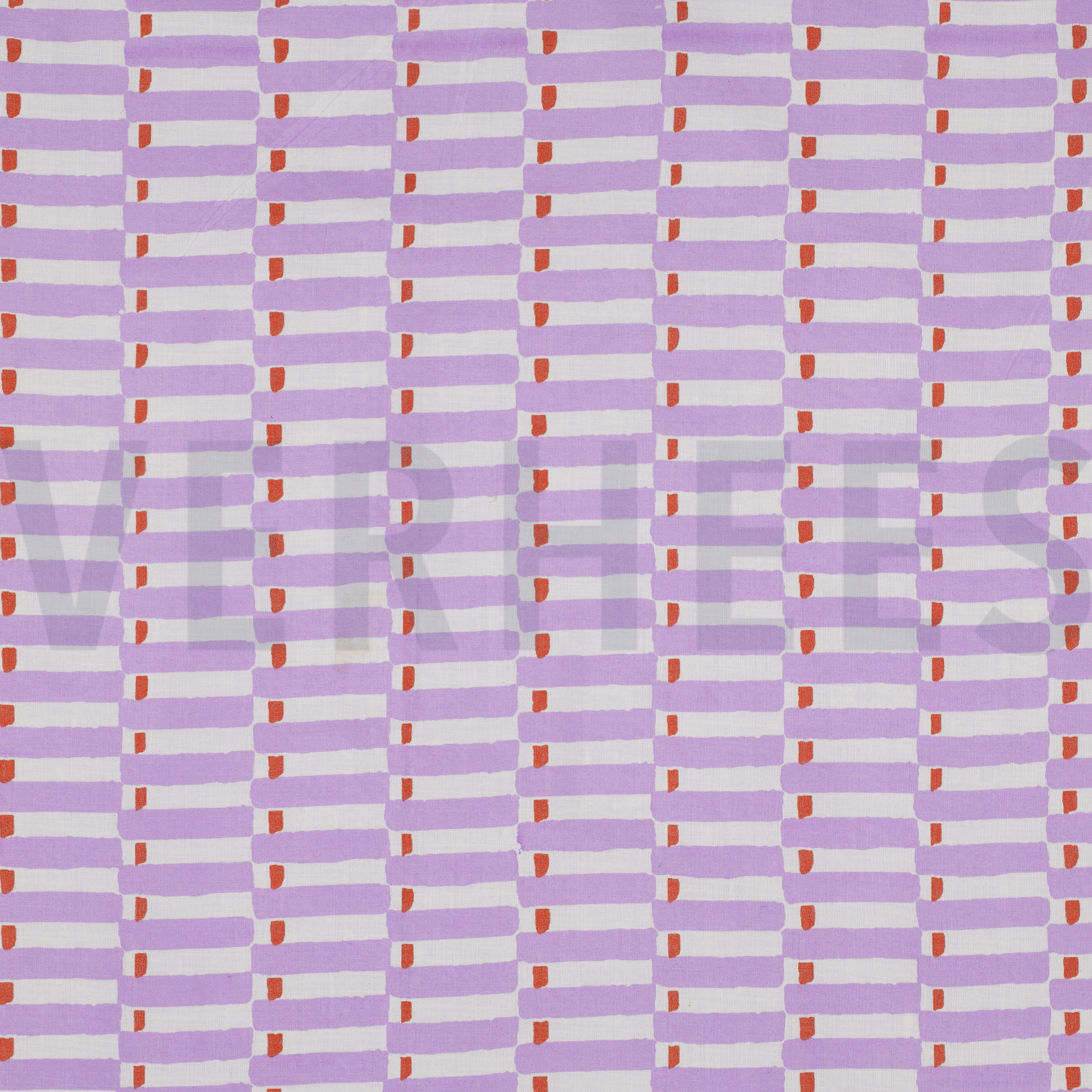 HANDCRAFTED BLOCK-PRINTED COTTON GEOMETRIC LILAC (high resolution)