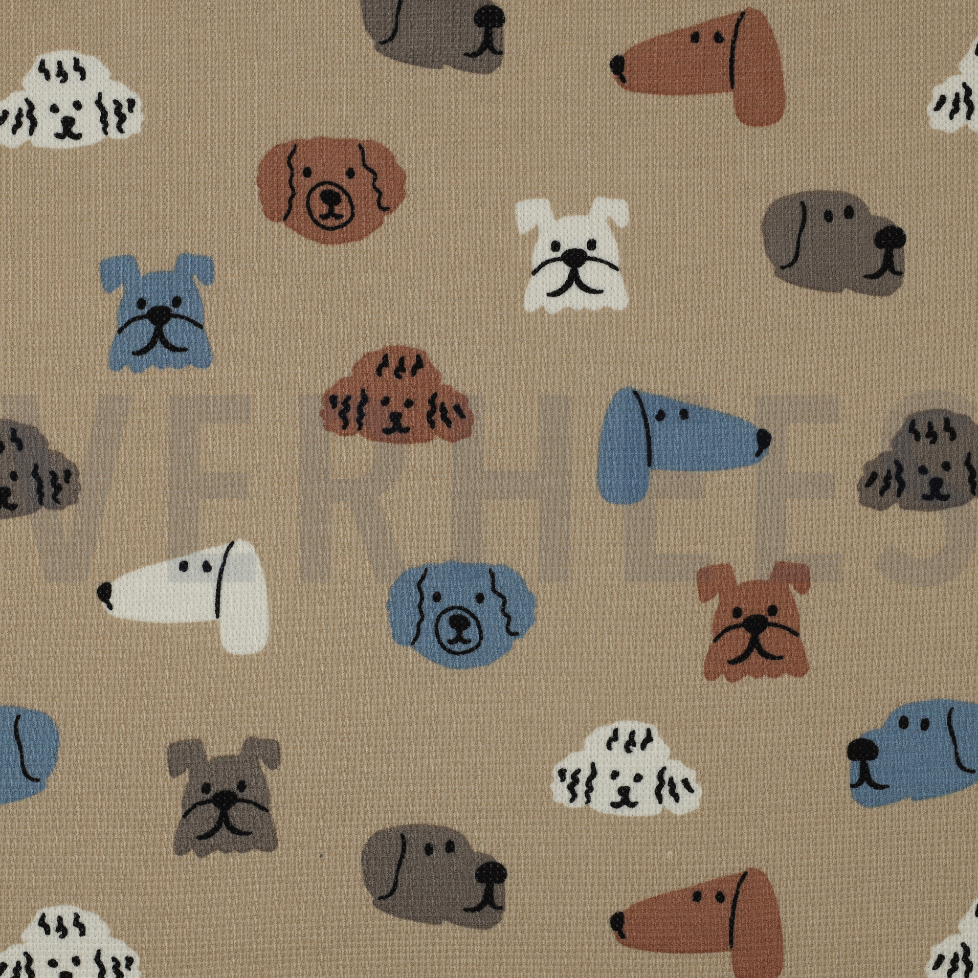 WAFFLE JERSEY DOGS LIGHT BROWN (high resolution)
