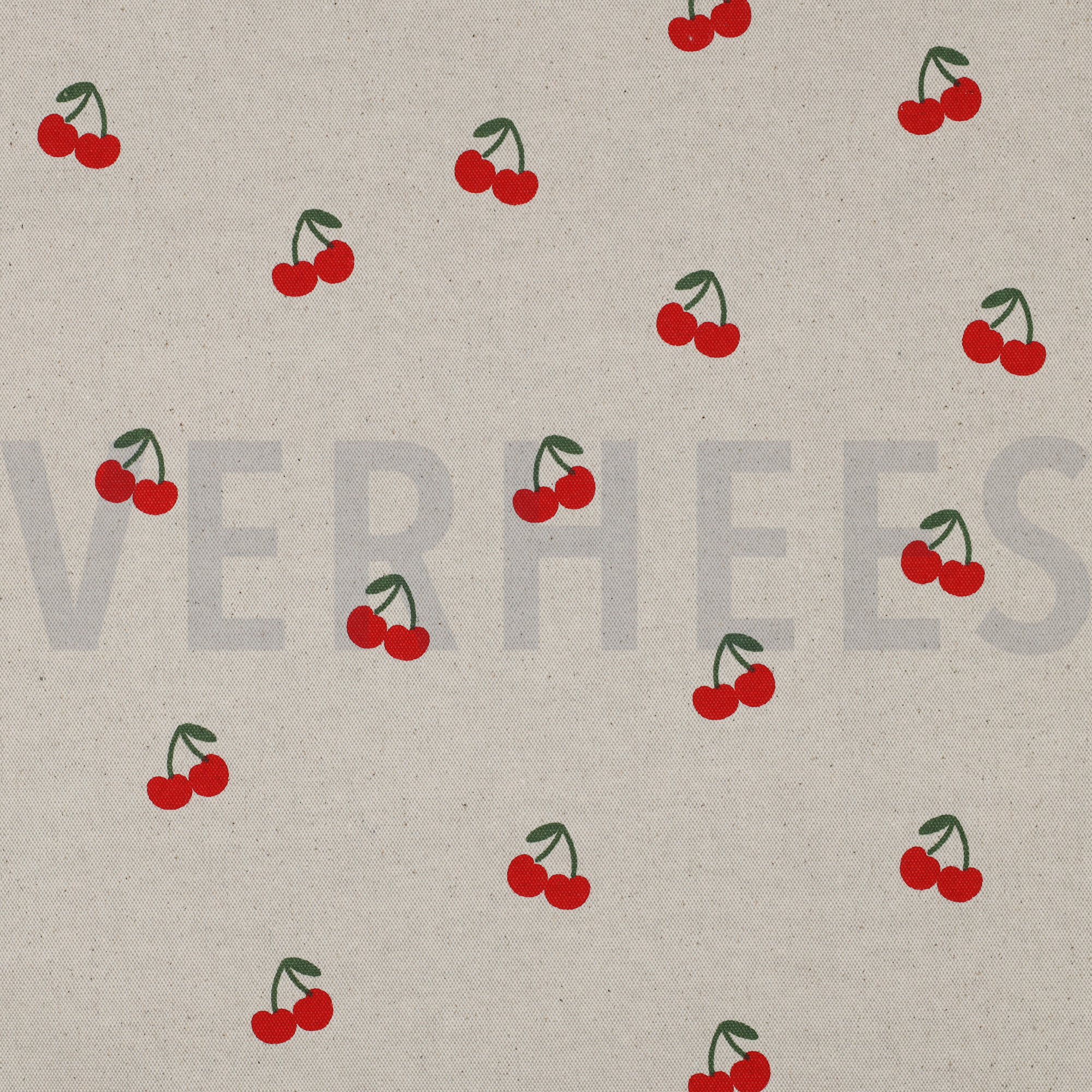 CANVAS LINEN LOOK CHERRIES NATURAL (high resolution)