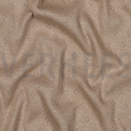 JERSEY TRICOTÉ AJOURÉ CAPPUCCINO (hover)