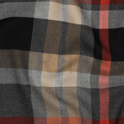 TARTAN CHECK GREY/ORANGE/SAND (hover)
