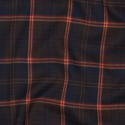 TARTAN CHECK NAVY/BROWN/CAMEL (hover)