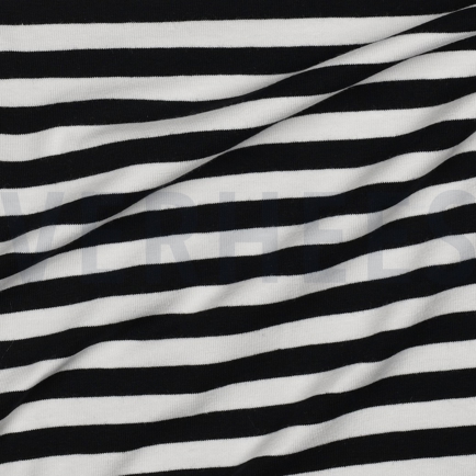 JERSEY GARENGEVERFD STREPEN ZWART (hover)