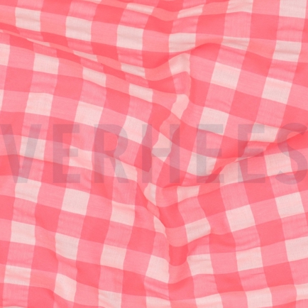 COTTON YARN DYED NEON CHECKS PINK (hover)