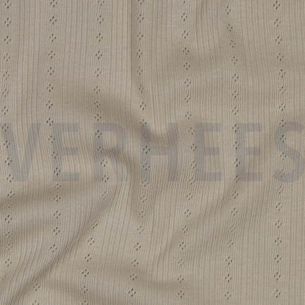 FEINSTRICKJERSEY AJOUR HELL SAND (hover)