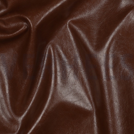 IMITATIELEER GLANZEND STRETCH BRUIN (hover)