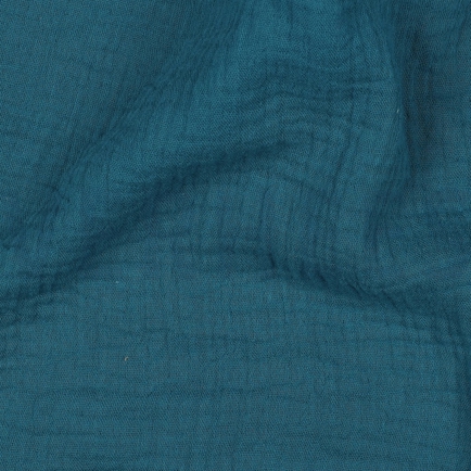 DOUBLE GAUZE GOTS PETROL (hover)