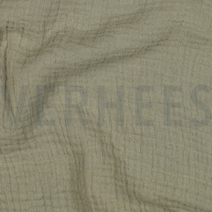 DOUBLE GAUZE GOTS MOSS GREEN (hover)