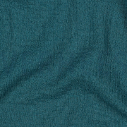 DOUBLE GAUZE GOTS DARK CYAN (hover)