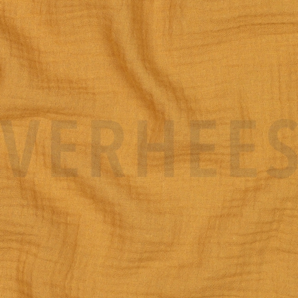 DOUBLE GAUZE GOTS DARK OCHRE (hover)
