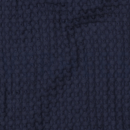 COTON NID D'ABEILLE GRAND BLEU MARINE (hover)