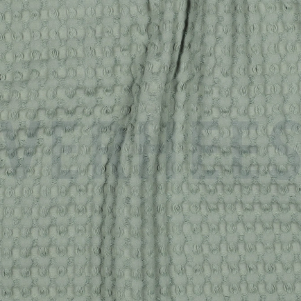 COTON NID D'ABEILLE GRAND VERT ANCIEN (hover)