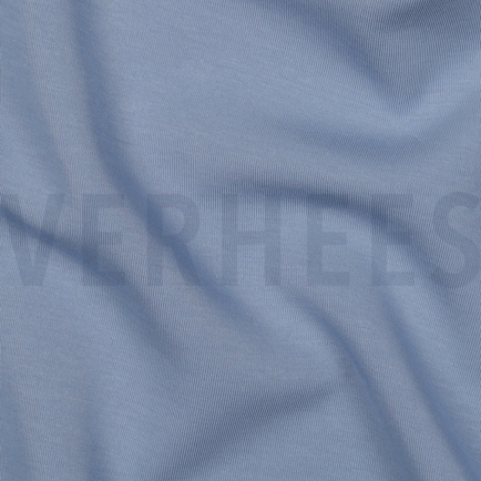 BAUMWOLLE INTERLOCK JERSEY JEANSBLAU (hover)