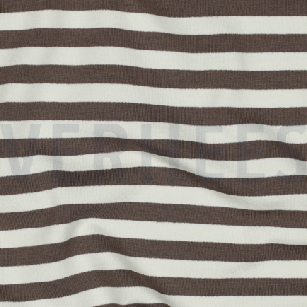 FRENCH TERRY YARN DYED STRIPES TAUPE (hover)