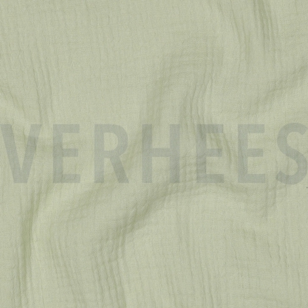 DOUBLE GAZE DE COTON 160CM CITRON VERT (hover)