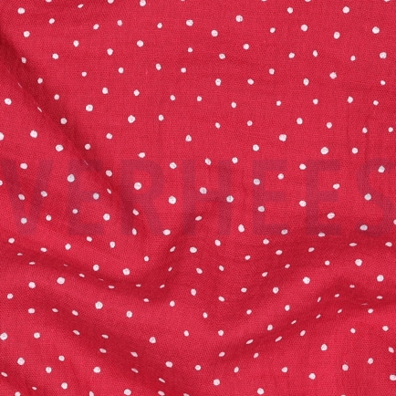DOUBLE GAZE DE COTON PETITS POINTS FUCHSIA (hover)