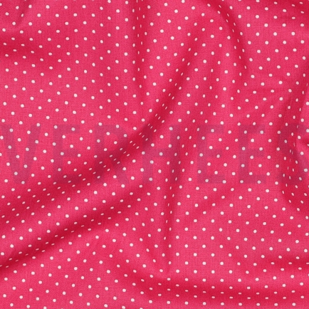 KATOENEN POPLIN KLEINE STIPPEN ROZE (hover)