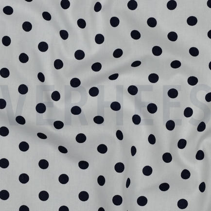 POPLIN DOTS WHITE/NAVY (hover)
