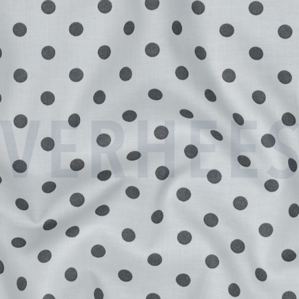 POPLIN DOTS WHITE/GREY (hover)