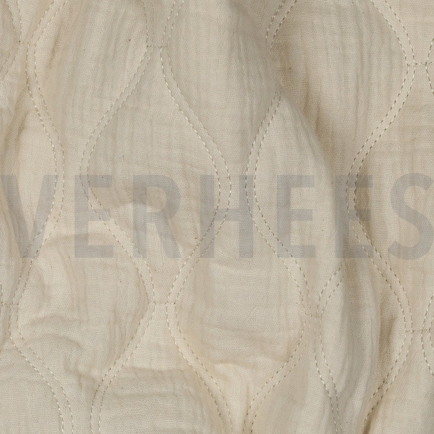 DOUBLE GAZE DE COTON QUILT NATUREL (hover)