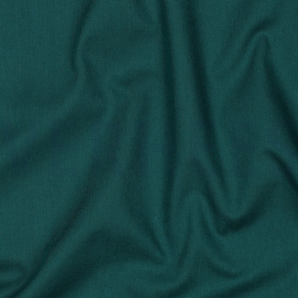BAUMWOLLE POPELINE DUNKELCYAN (hover)