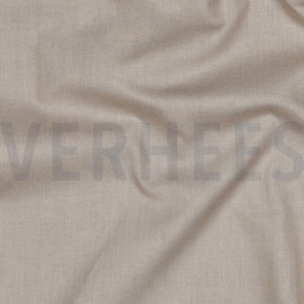 BAUMWOLLE POPELINE DUNKELBEIGE (hover)