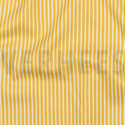POPELINE DE COTON RAYURE JAUNE (hover)