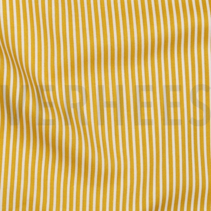 POPELINE DE COTON RAYURE OCRE (hover)