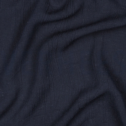 LINNEN VISCOSE KRINKEL MARINEBLAUW (hover)