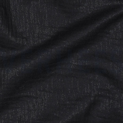 DOUBLE GAZE DE COTON FOIL NOIR (hover)