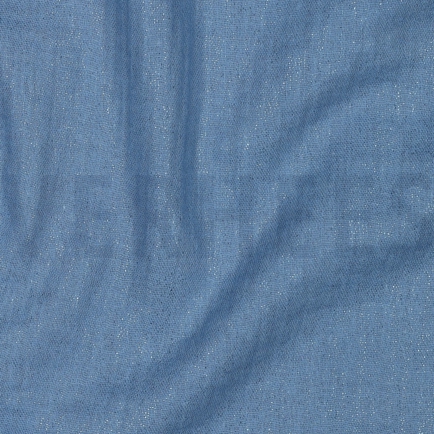 DOUBLE GAZE DE COTON FOIL INDIGO (hover)