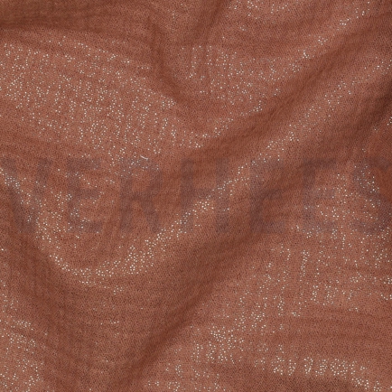 DOUBLE GAZE DE COTON FOIL COGNAC (hover)