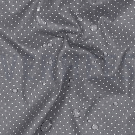 COTON ENDUIT PETITS POIS GRIS (hover)
