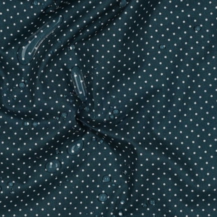 COTON ENDUIT PETITS POIS PÉTROLE (hover)