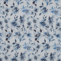 VISCOSE DOBBY DIGITAL FLOWERS BLUE (thumbnail)