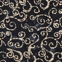 UNIQUE CRAFTED BATIK COTTON BLACK (thumbnail)