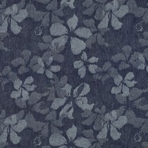 DENIM JACQUARD FLOWERS INDIGIO (thumbnail)