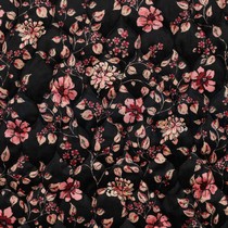 STEPPED VELVET DIGITAL FLOWERS BLACK (thumbnail)