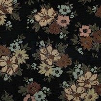 GOBELIN CHENILLE FLOWERS BLACK (thumbnail)