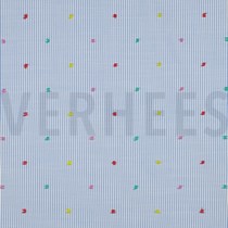 COTTON STRIPES DOBBY BLUE (thumbnail)