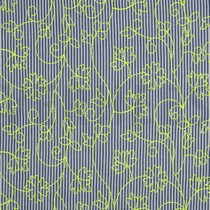 COTTON STRIPES NEON EMBROIDERY BLUE WITH GREEN NEON (thumbnail)