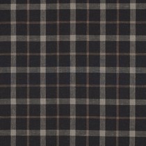 LINEN VISCOSE YARN DYED CHECKS BROWN (thumbnail)