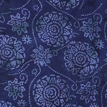 HANDCRAFTED BATIK VISCOSE NAVY (thumbnail)