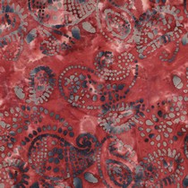 HANDCRAFTED BATIK COTTON DARK RED (thumbnail)