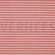TOWELLING YARN DYED STRIPES OLD ROSE / OFF WHITE (thumbnail)