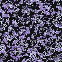 PUNTA DI ROMA PAISLEY FLOWERS BLACK (thumbnail)