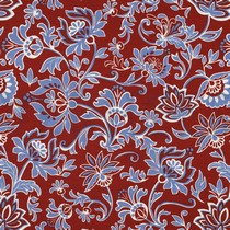 PUNTA DI ROMA PAISLEY FLOWERS BORDEAUX (thumbnail)