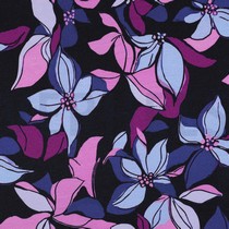SWEAT DIGITAL FLOWERS NAVY (thumbnail)