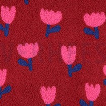 TEDDY FLOWERS DARK RED (thumbnail)