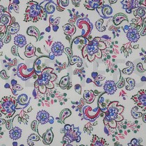 COTTON VOILE DIGITAL FLOWERS OFF-WHITE (thumbnail)